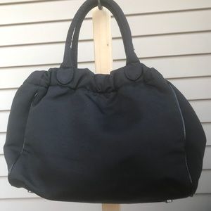 NWOT Talbots - Woman’s thick black fabric satchel bag